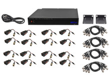 16 Channel Kit to Send Voltage (36 Vdc - 12 Vdc) and HD Video 