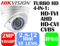 Hikvision 2MP 4-in-1 HD VF2.8~12mm IR Turret Camera HD-TVI/AHD/HD-CVI/CVBS