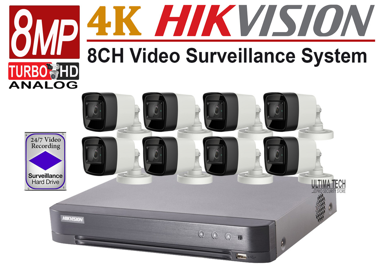 Hikvision 8MP 4K Surveillance System