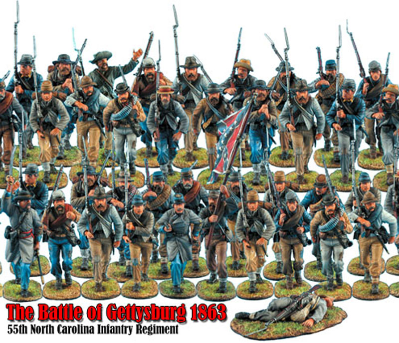 MB007 ACW Confederate Infantry Advancing by First Legion 