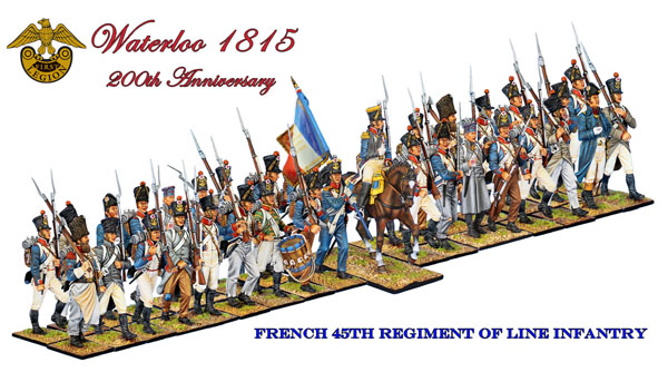 NAP0456b French 45th Line Infantry Standard Bear by First Legion