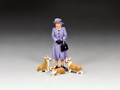 TR014 The Queen & Her Corgis (Royal Purple) by King & Country 