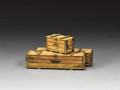 VN161 Wooden Ammunition & Weapons Crates (Natural Colour) by King and Country 