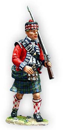 King & Country NA48 42nd Highlander standing firing - retired - En boîte