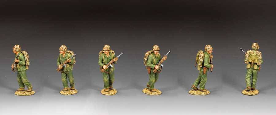 Figurine King & Country USMC068 - Officier D'Infanterie De Marine En Marche - 54mm
