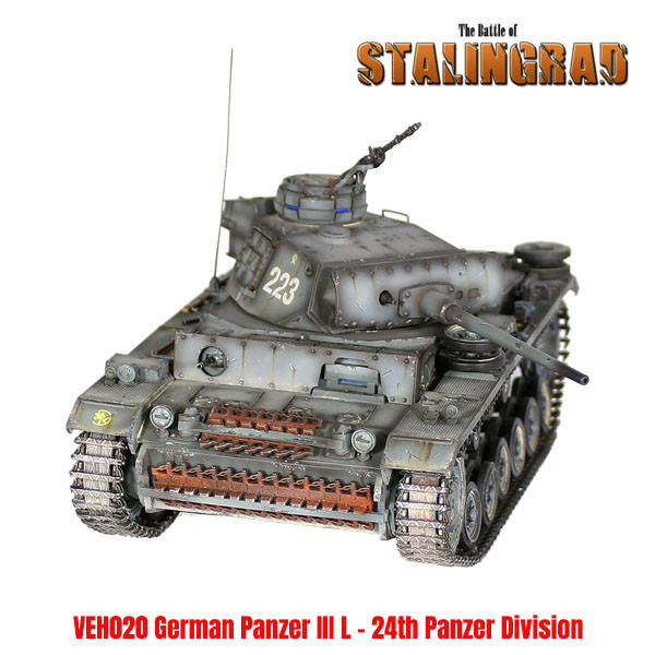 VEH020 German Panzer III L - 24th Panzer Division by First