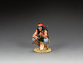 TRW192 Black Knife Crouching Apache Warrior by King and Country 