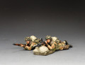 MG088  Lying Prone Bren Gun Team by King and Country