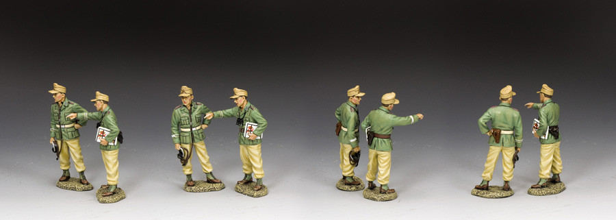 King And Country AK159 - Deux Officiers AK - Figurines Plomb Peint - Neuve En Boîte