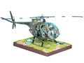 VN037 US OH-6A Cayuse (Loach) Helicopter w/3 Figures & Terrain by First Legion