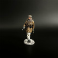 KH095 LAASH MG42 Gunner Marching in Yellow Coat by War Park 