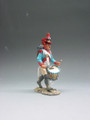 NA016  French Grenadier Drummer Marching by King & Country (Retired)