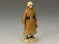 AK068  Soldier with Great Coat Standing by King & Country (RETIRED)