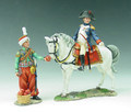 NA026  Mounted Napoleon and Mameluke Servant by King & Country (RETIRED)