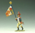 NA033  Marching French Flagbearer by King & Country (RETIRED)