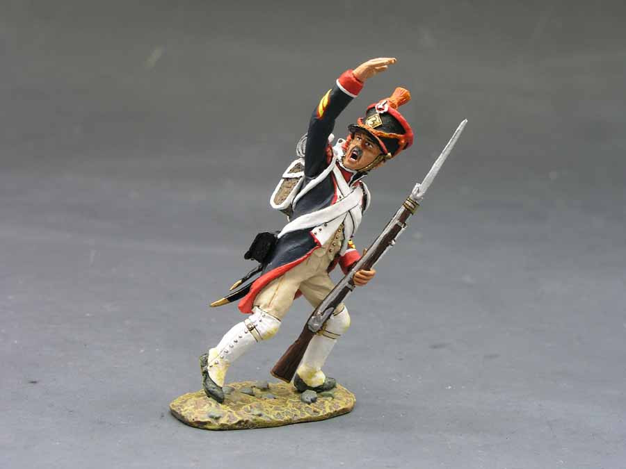 KING & COUNTRY THE AGE OF NAPOLEON P2 FRENCH LINE INFANTRY ADVANCING FIRING 
