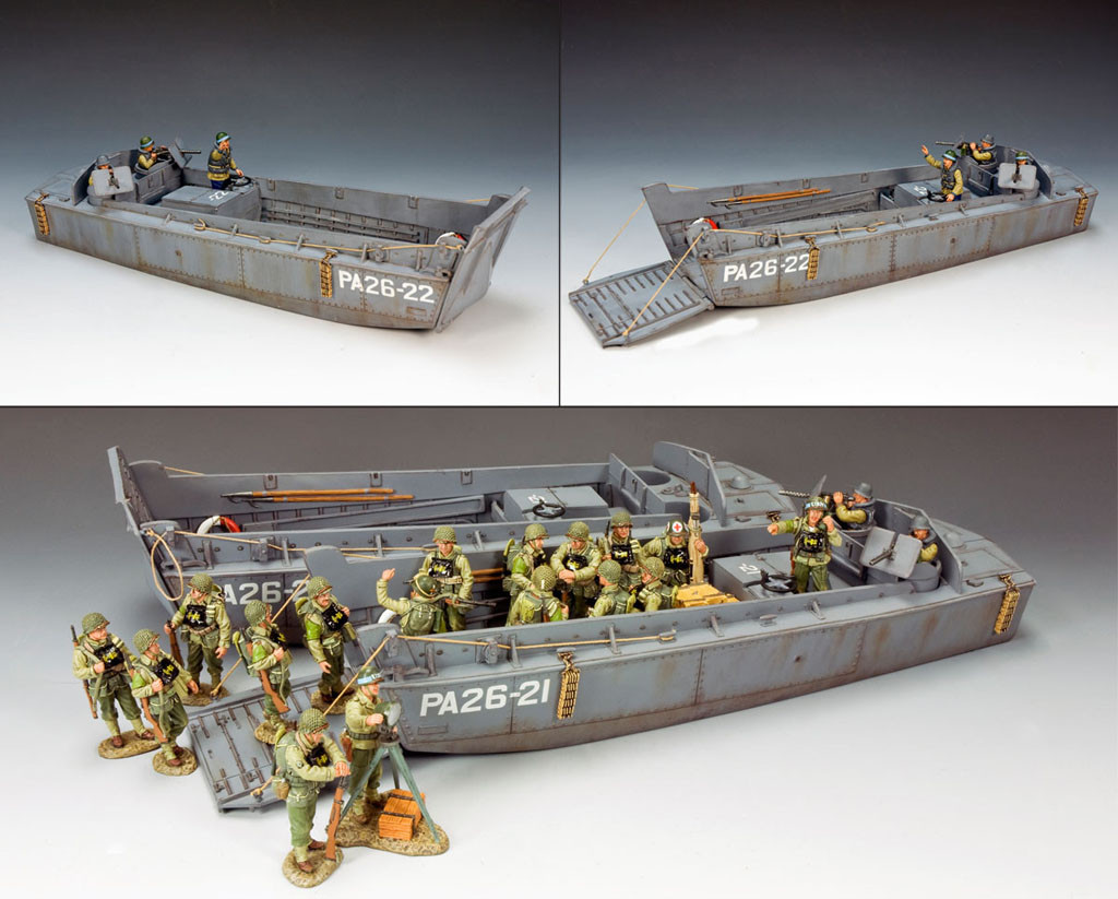 DD138 Normandy LCVP Landing Craft PA26-22 by King & Country (RETIRED) -  Sager's Soldiers & Miniatures