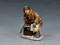 BBA034  Kneeling with Field Telephone by King & Country (RETIRED)