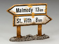 BBG045  Malmedy Signpost by King & Country (RETIRED)