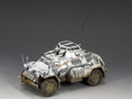 BBG054  Sd Kfz 222 Armoured Car Winter Camouflage by King & Country (RETIRED)