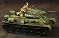 RA004  T34 Tank with Two Tank Riders by King and Country (Retired)