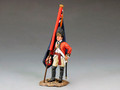 BR082A  RWF Officer with Regimantal Flag by King & Country (RETIRED)