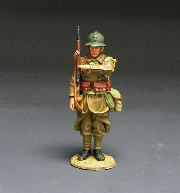 King & Country FOB003 - Figurine Poilu Presenting Arms, France 1940, Collection Neuve Sous Blister