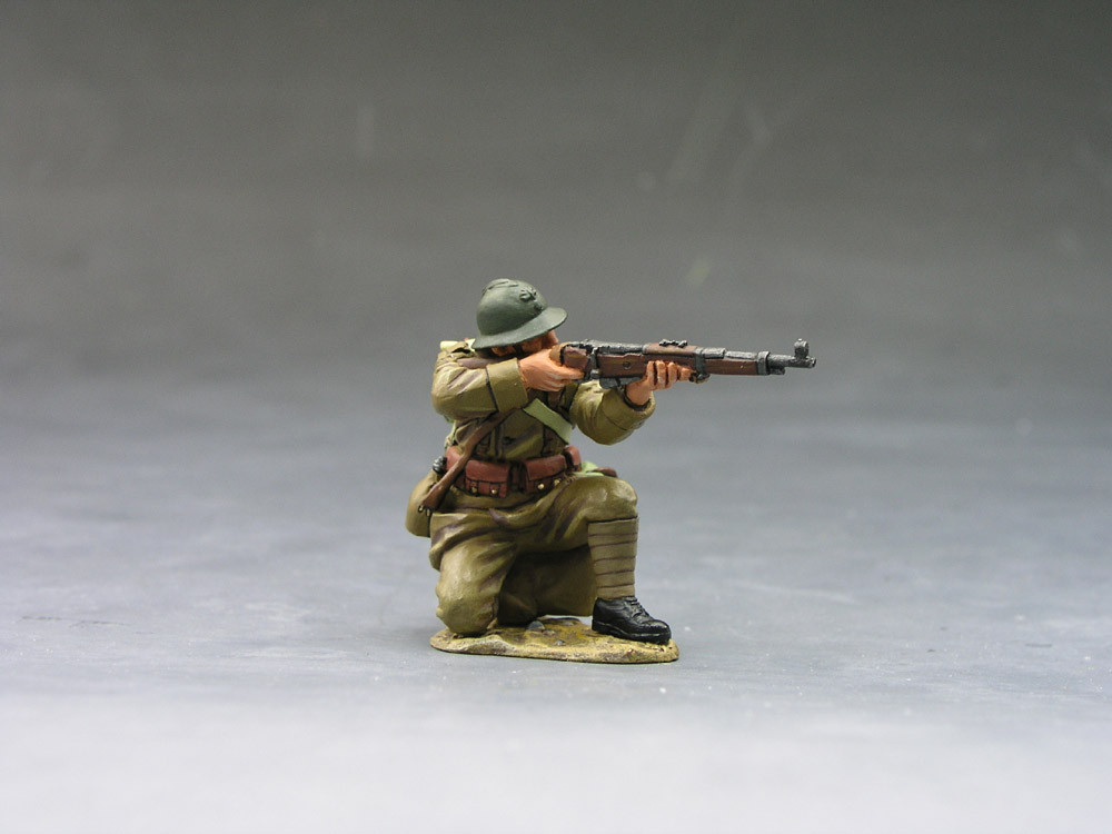 King & Country FOB003 - Figurine Poilu Presenting Arms, France 1940, Collection Neuve Sous Blister