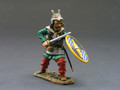 BAR009  Stepping Warrior with Sword and Shield by King & Country (RETIRED)
