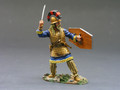 BAR010  Hacking Warrior with Sword and Shield by King & Country (RETIRED)