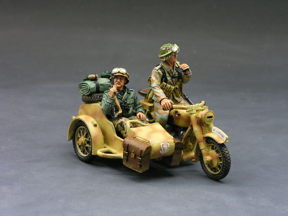 king&country　メタルフィギュア　ws200 WS074 Motorcycle Combo Set by King & Country (RETIRED) - Sager's