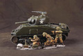YA02  Three Defenders with Machine Gun by King and Country (Retired)