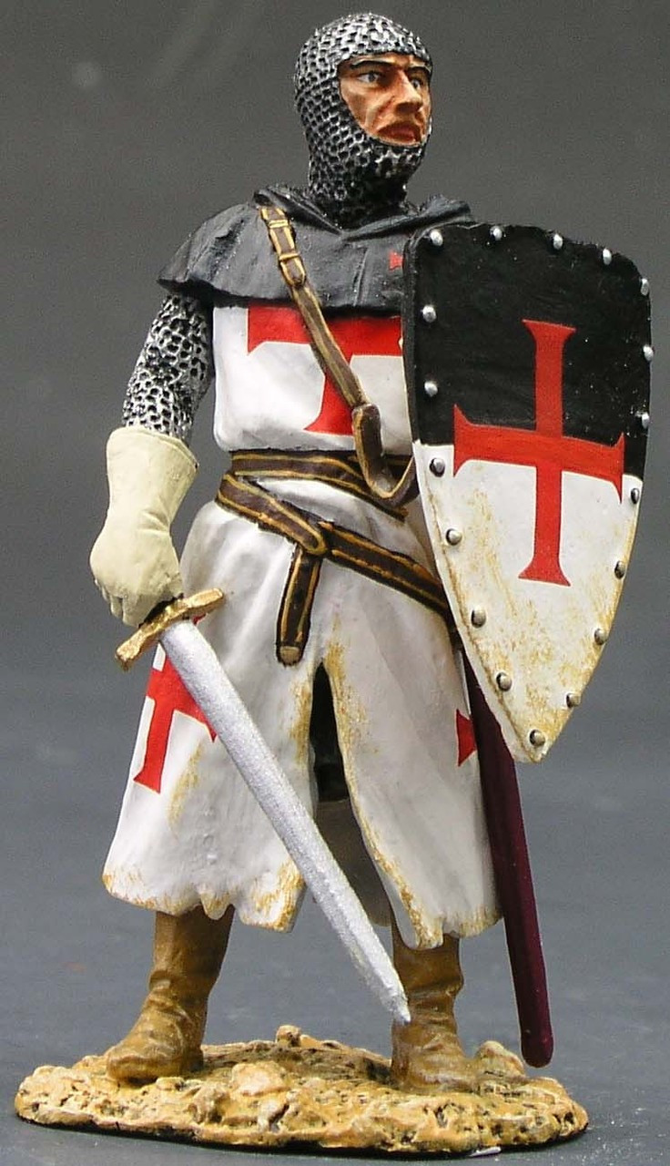 king&country　メタルフィギュア　bbg067 MK009 Standing Knight with Sword & Shield by King and Country