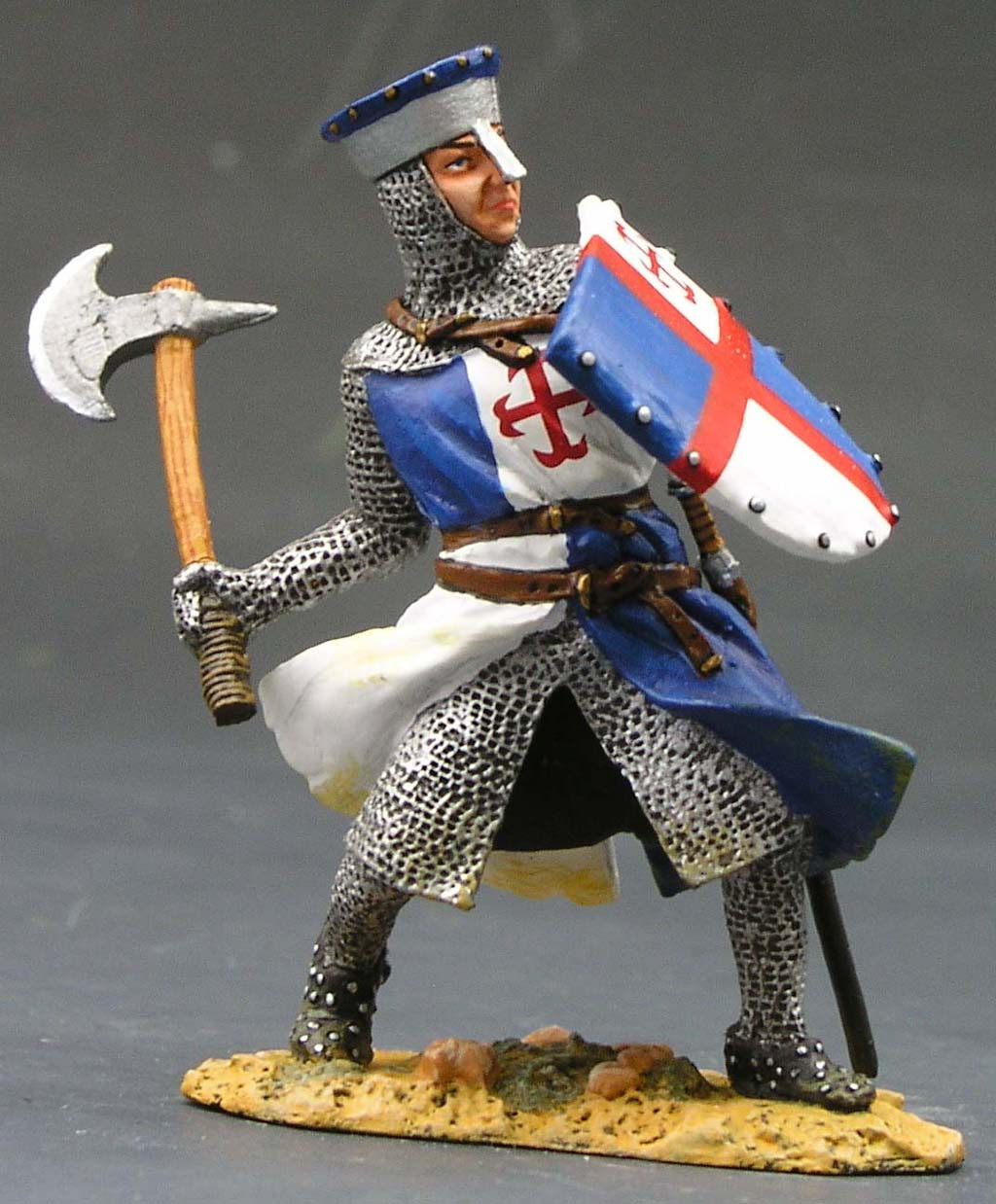MK014 Knight Fighting with Axe & Shield by King and Country MK014 Knight Fighting with Axe & Shield by King and Country