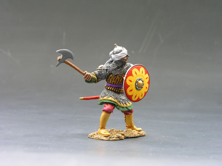 MK038 Defending Saracen w/Sword & Axe by King and Country (RETIRED