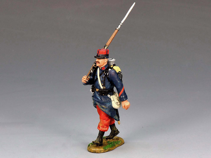 king&country　メタルフィギュア　wh065 FW065 Marching French Soldier by King and Country (RETIRED