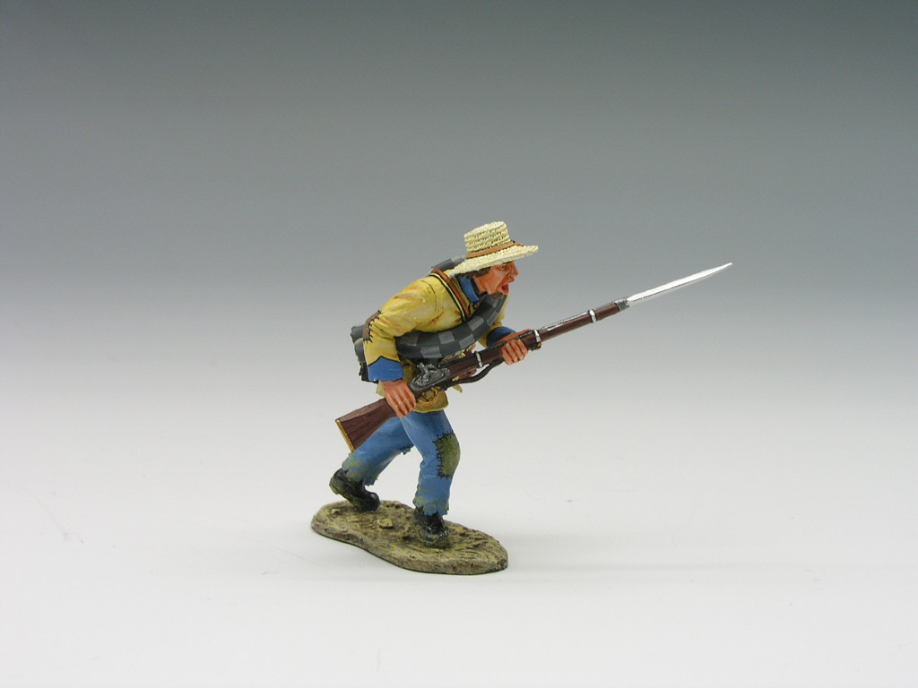 Figurine King & Country ACW5 – Soldats Confédérés Rechargeant – Retired – Échelle 1/30