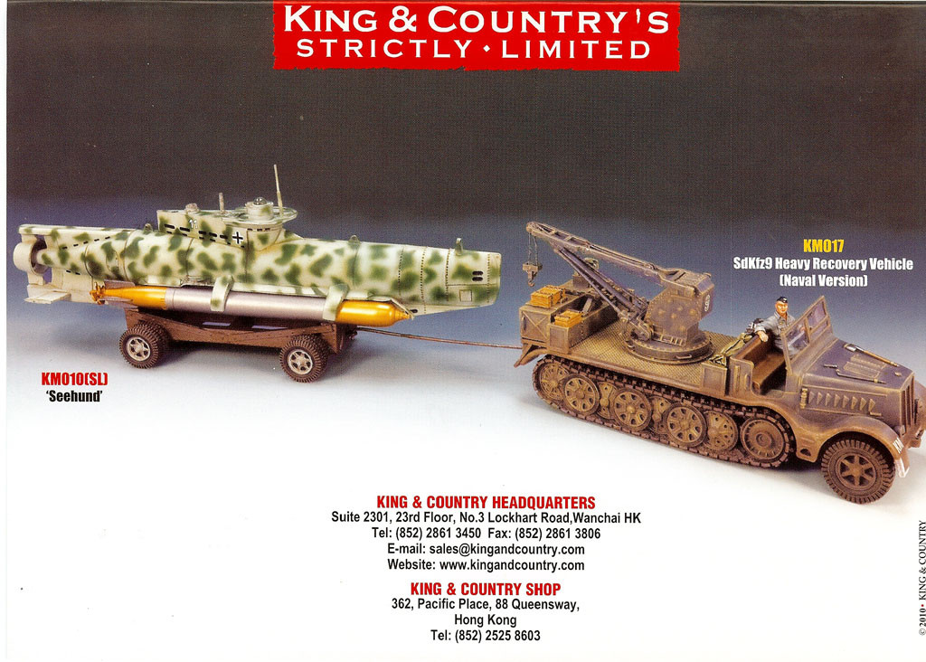 KM010(SL) SEEHUND Limited to 750 pieces by King and Country KM010(SL) SEEHUND Limited to 750 pieces by King and Country