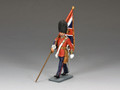 CE005  Marching Officer with Kings Colour by King and Country