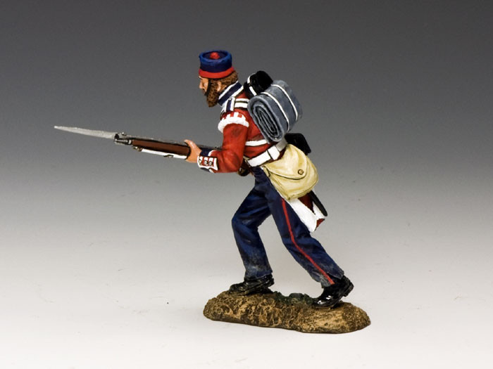King & Country NA531 – FLI Advancing Port Arms – Figurine 54mm Plomb Peint – Neuf