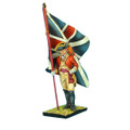 AWI041 British 22nd Foot Standard Bearer - King's Colors by First Legion