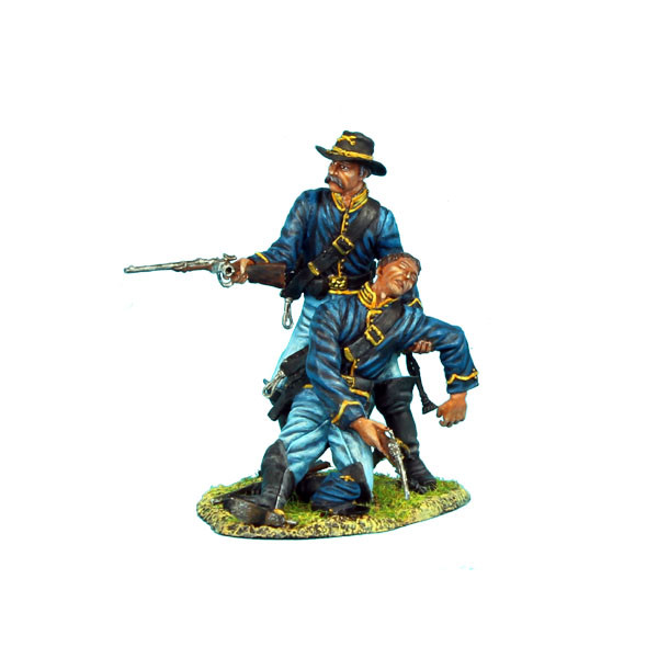 ACW037 Union Dismounted Cavalry Helping Trooper Vignette by First Legion 