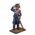 NAP0105 Guard Chasseur Standing Loading in Greatcoat and Bicorne by First Legion (RETIRED)