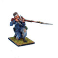 NAP0120 Guard Chasseur Kneeling Firing in Greatcoat with Bandaged Head by First Legion (RETIRED)
