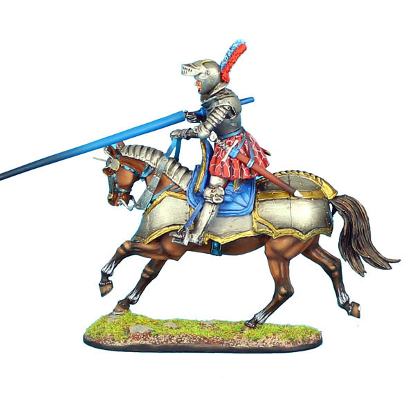 REN036 French Mounted Knight with Sword #2 by First Legion 