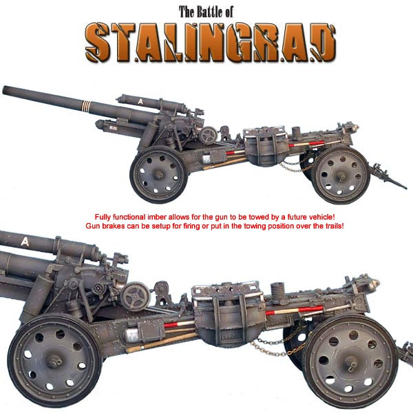 GERSTAL021A sFH 18 150mm Howitzer with Limber by First Legion