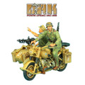 DAK016 German BMW R75 Motorcycle Combination - 21st Pz. Division Recon by First Legion (RETIRED)