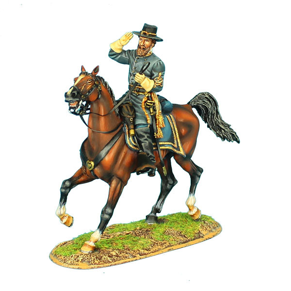 MB002 ACW Confederate Lieutenant Advancing with Pistol by First Legion 