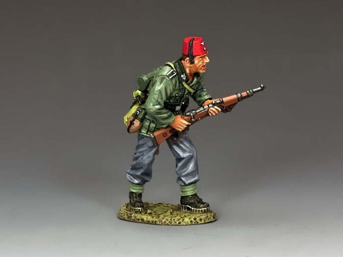 WS253 Standing Light Machine Gunner by King & Country 