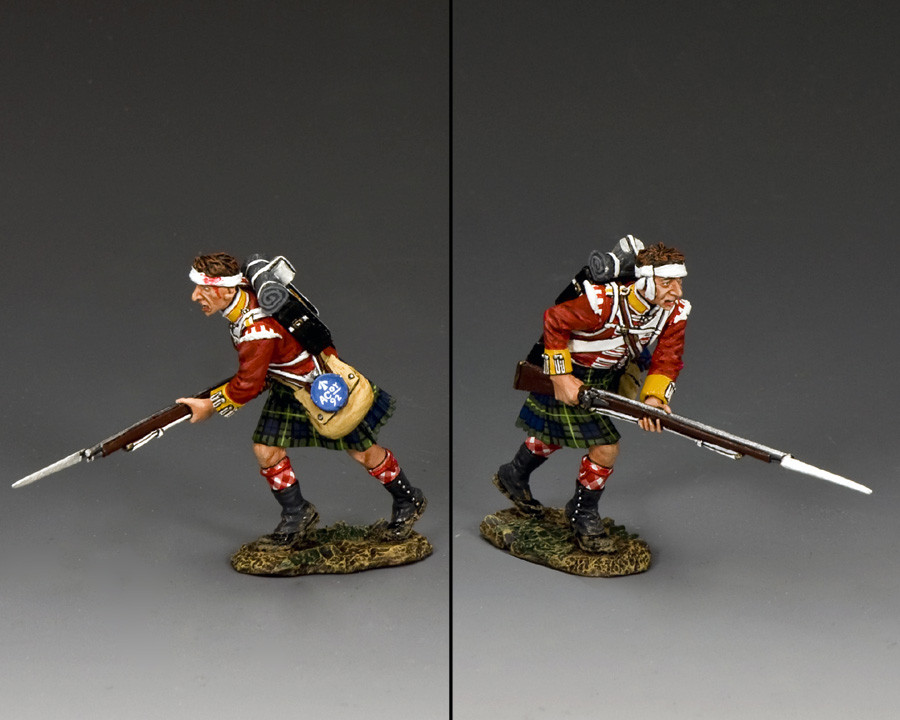 Figurine King & Country TF009 Charging Para - Soldat Parachutiste - Plomb Peint